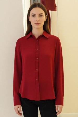 Рубашка женская MissDiva 30435 шифон