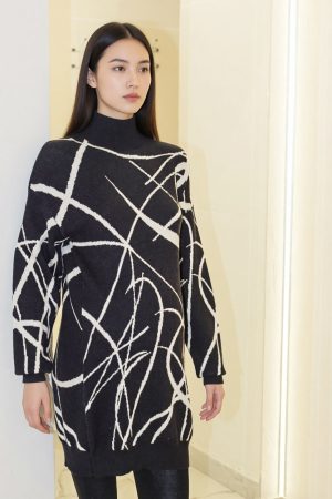 Туника-оверсайз для беременых HTA978 кашемир молнии