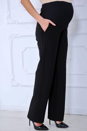 Брюки для беременных ст829-тр трикотажные чёрный