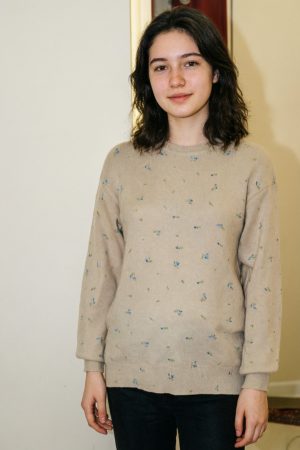 Свитер для беременных оверсайз мод.6757# трикотажный