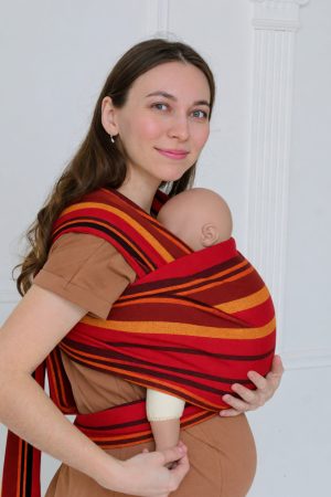 Cлинг-шарф тканый "Красный тюльпан" стандарт (4.7 м)