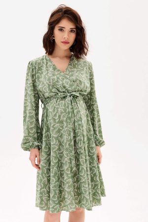 Платье арт. 9101805 для беременных; цвет: зеленый