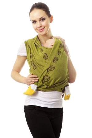 Слинг-шарф "Улитки" джунгли (M 4.7 м)