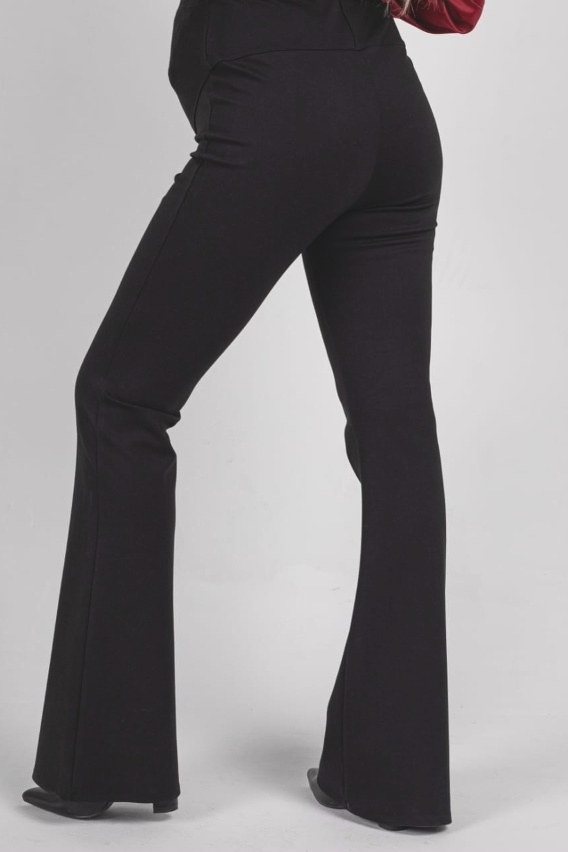 Брюки-клёш для беременных Dimols трикотаж чёрный — изображение 4