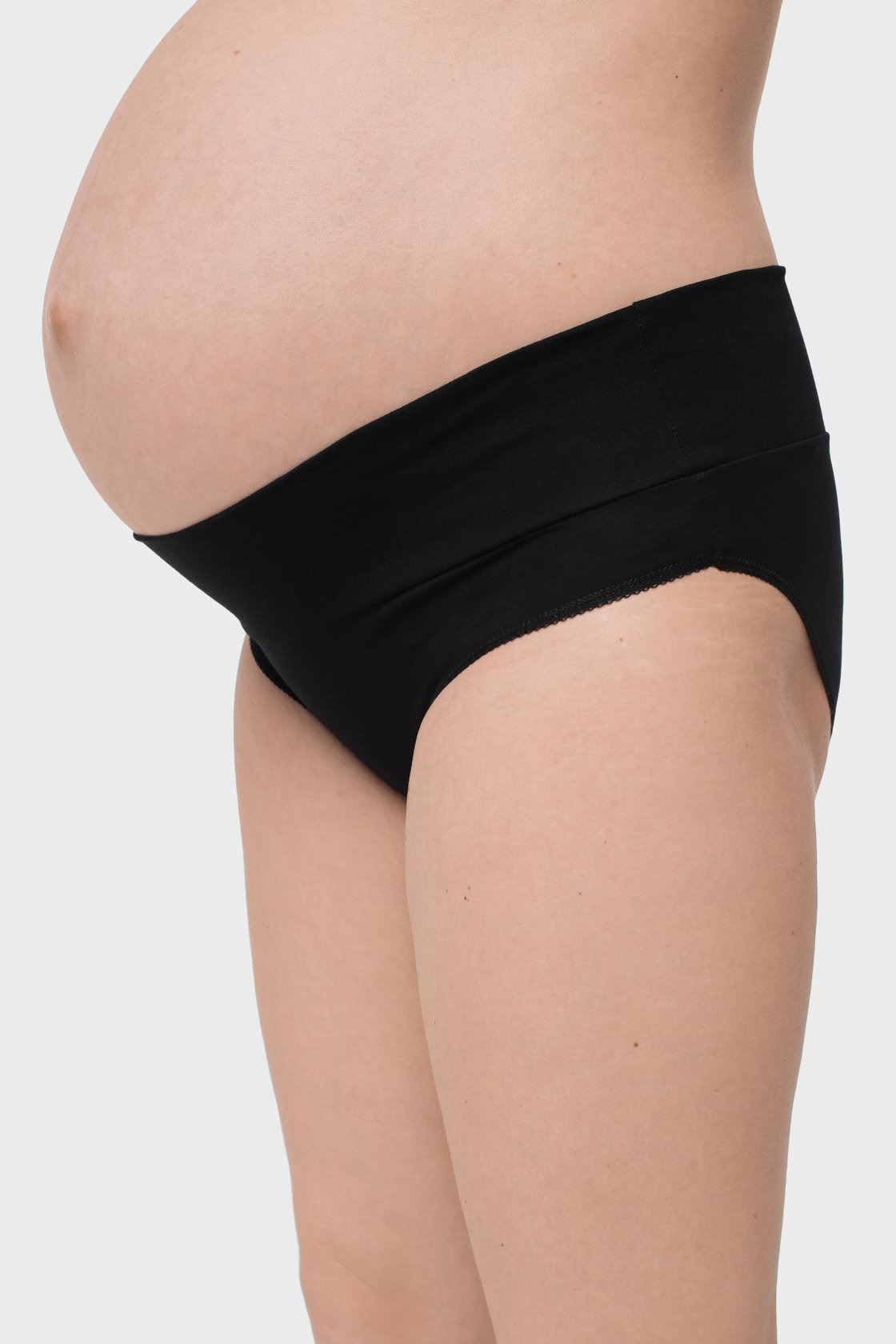 Набор трусов "Лика 2 шт" для беременных; цвет: серый/черный — изображение 6