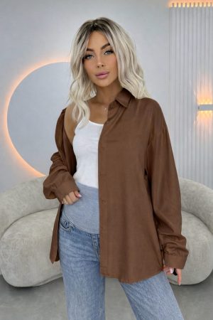 Рубашка с топом 8176# хлопок