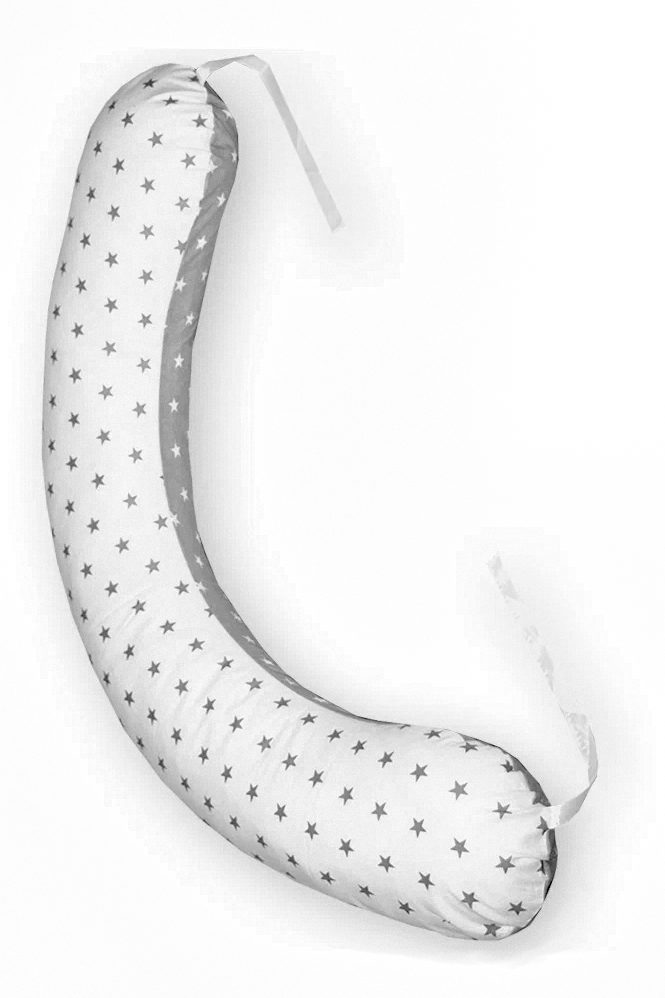 Чехол съёмный подушка для беременных Бумеранг C2200 звёзды на сером комби