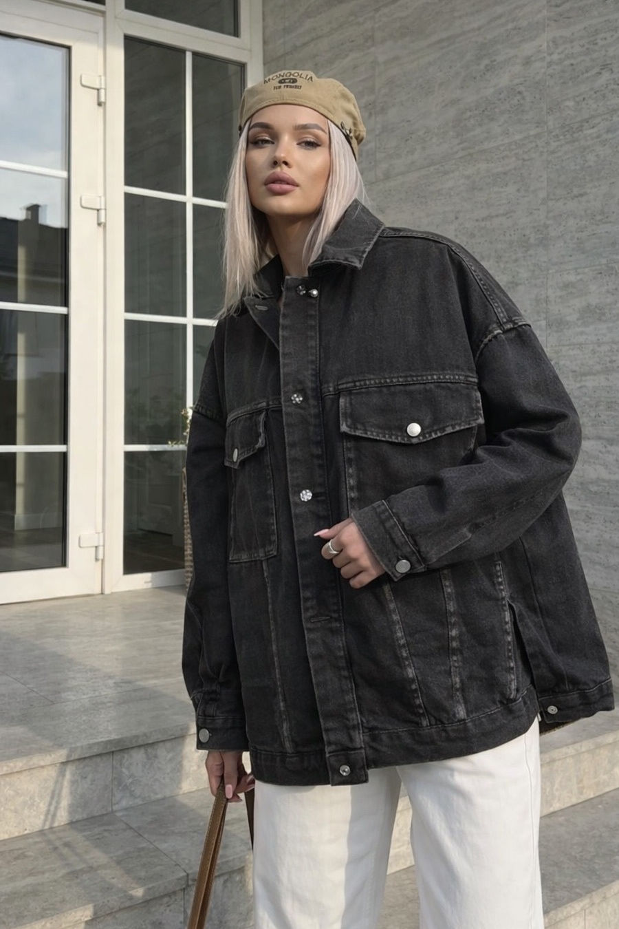 Блуза джинсовая 0880# чёрный 2