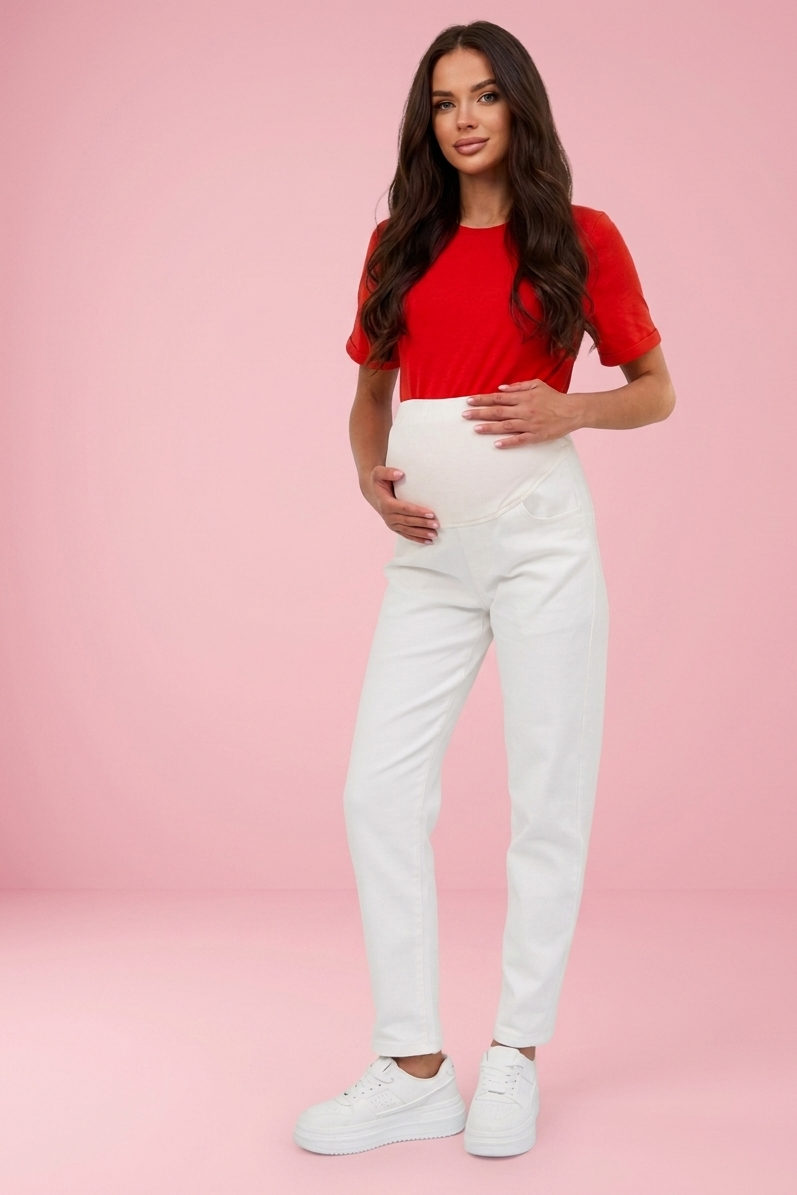 МАМАНЯМА Джинсы для беременных мом #0310-1 молоко