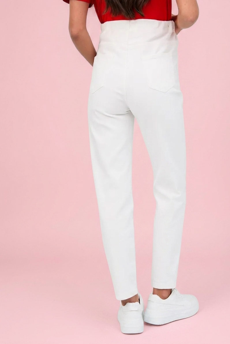 Джинсы для беременных мом #0310-1 молоко 4