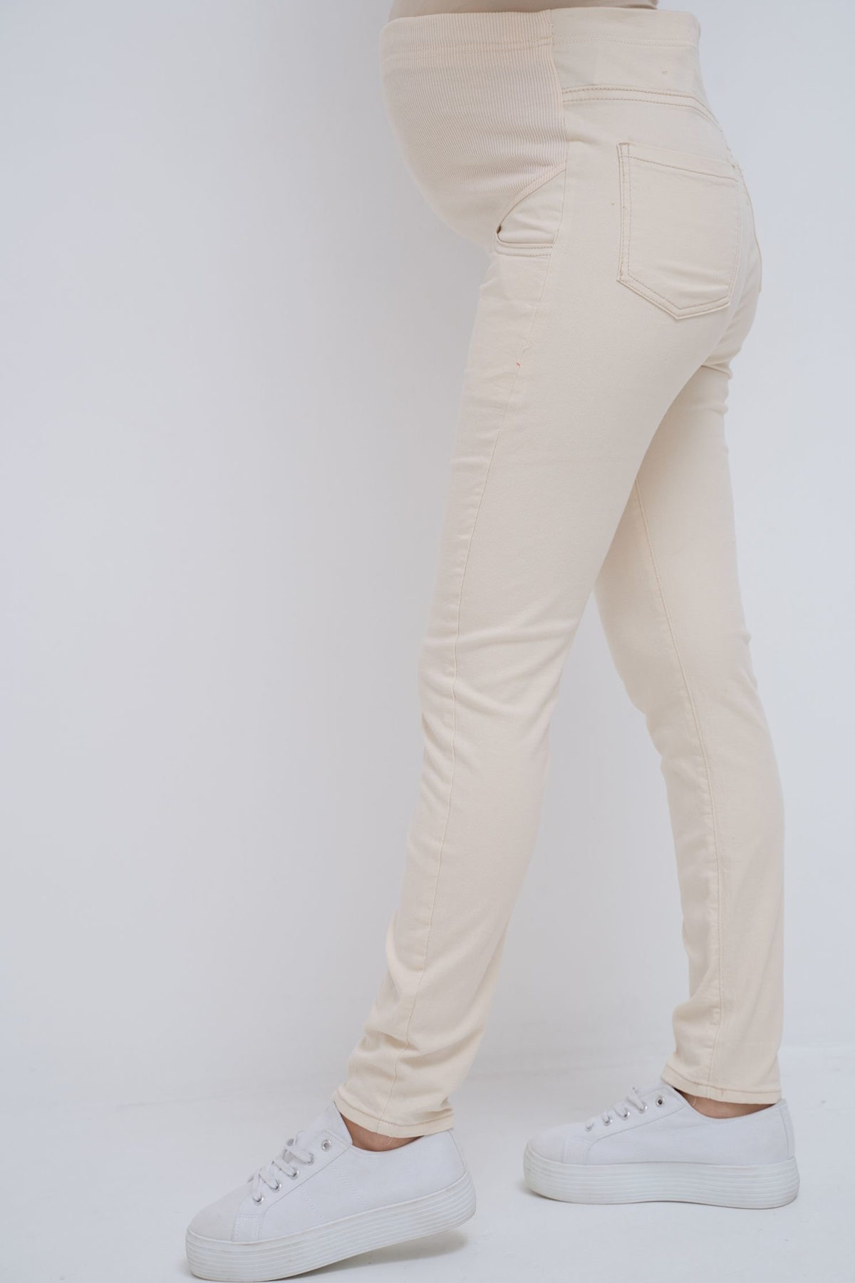 Джинсы для беременных мом 0310# св.беж 2