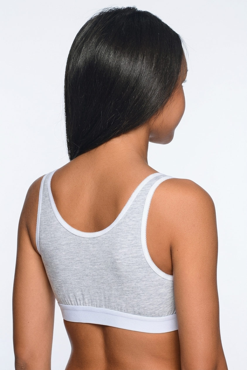 Топ для беременных и кормящих 302-04 серый меланж 2