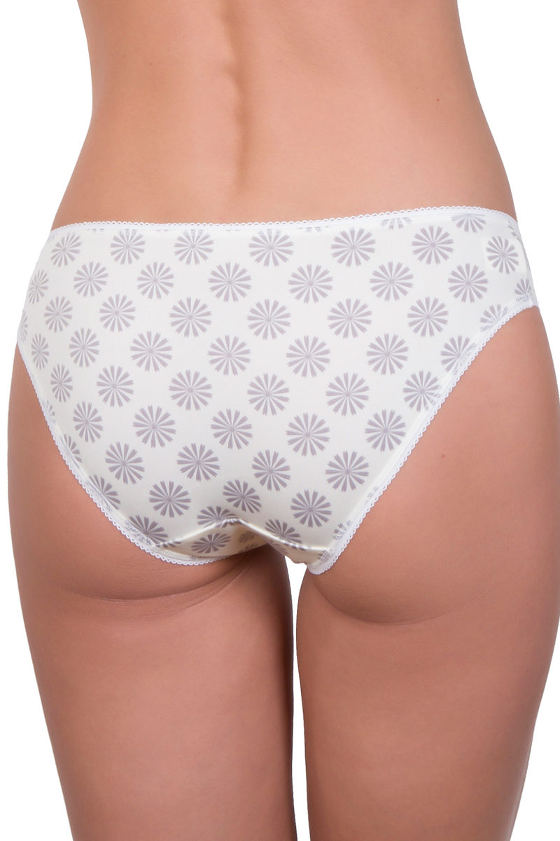 Трусы для беременных слипы 209-06 экрю ромашки 2